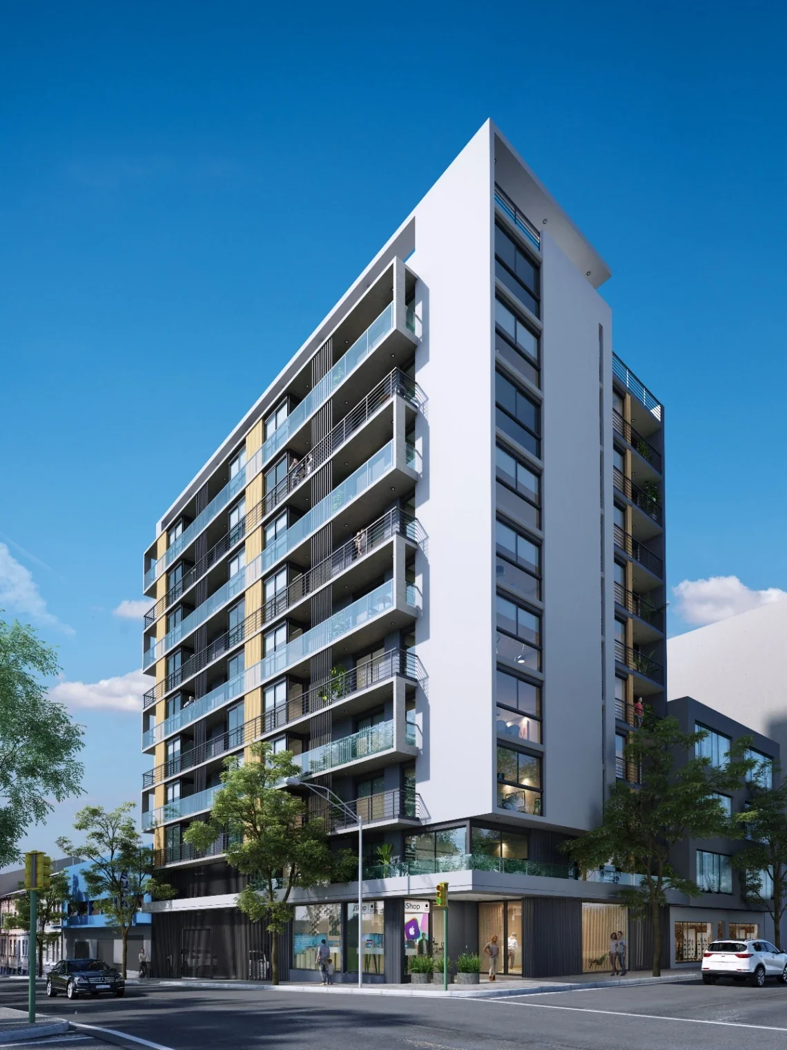 VENTA MONOAMBIENTE AL FRENTE PISO ALTO CON BALCON EN TORRE MUNICH CORDÓN - Imagen 3