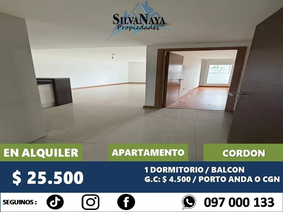 Apartamento en alquiler en Cordón - Imagen 1
