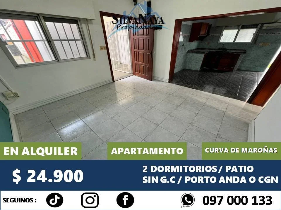 Apartamento en alquiler en Maroñas, Curva - Imagen 1