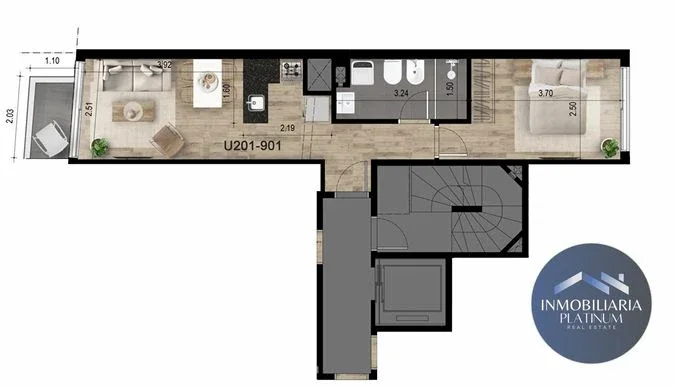 Oportunidad, apto de un dormitorio para invertir a una cuadra de 18 de julio - Imagen 3