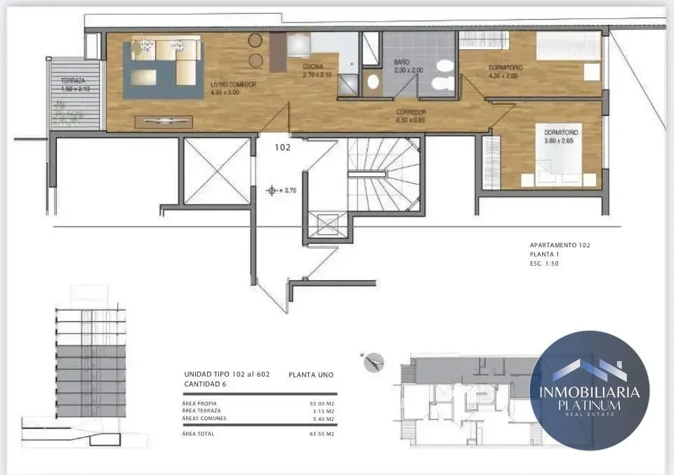 Apartamento en alquiler en Centro - Imagen 2