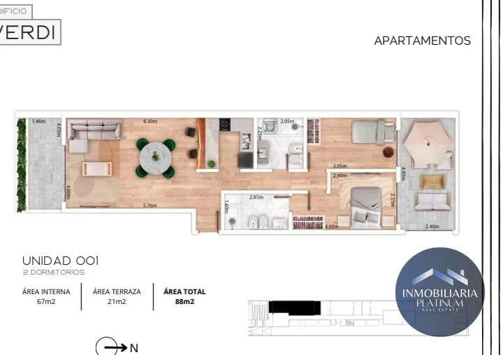 Apartamento en venta c/ cochera en Malvin - Imagen 5