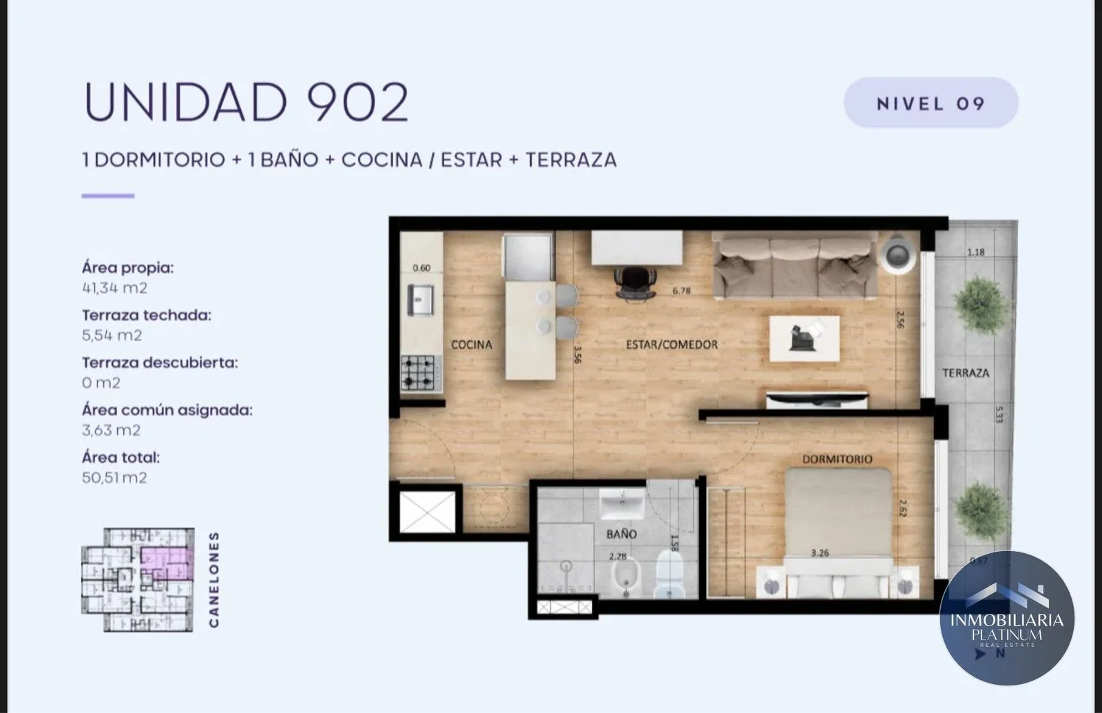 Apartamento en Venta 1 Dormitorio c/ Cochera c/ Renta  en Cordón - Imagen 4