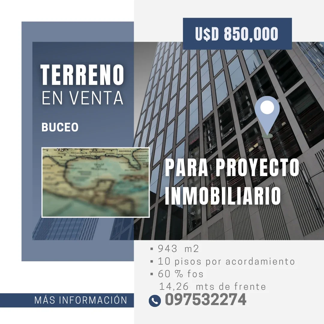 Terreno en venta de 943m2 ubicado en Buceo - Imagen 4