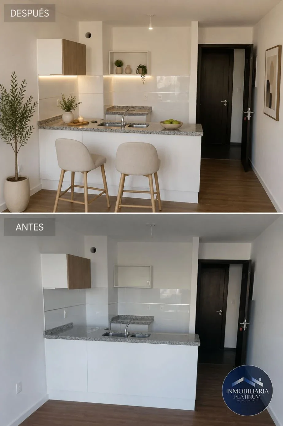 Aquiler de Apartamento de 1 Dormitorio en Cordón Sur - Imagen 1