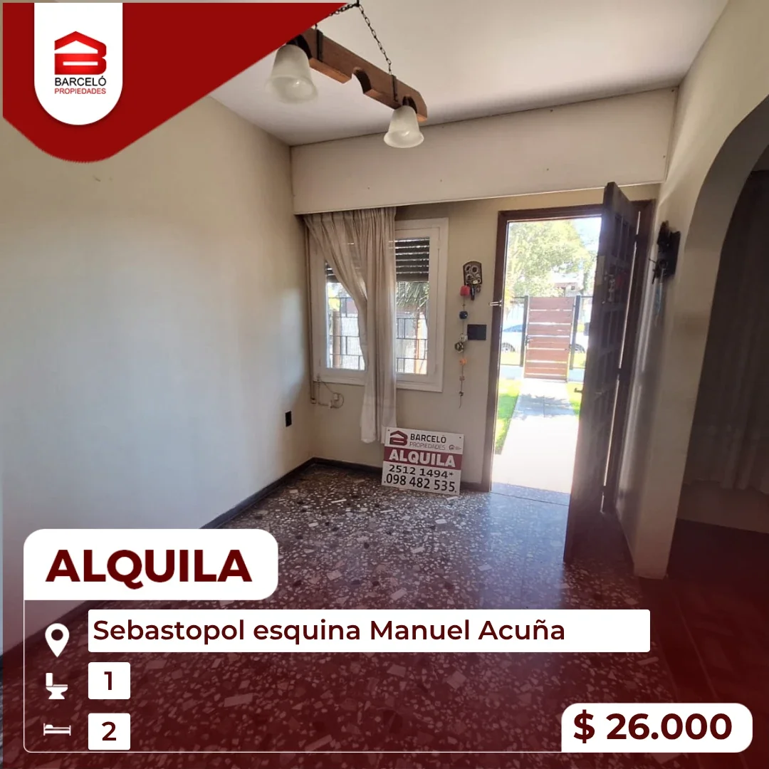 Casa en alquiler c/ cochera en Flor de Maroñas - Imagen 1