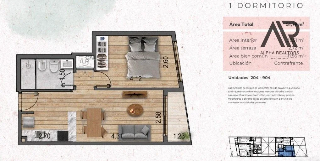 Apartamento en venta en Pocitos Nuevo - Imagen 2