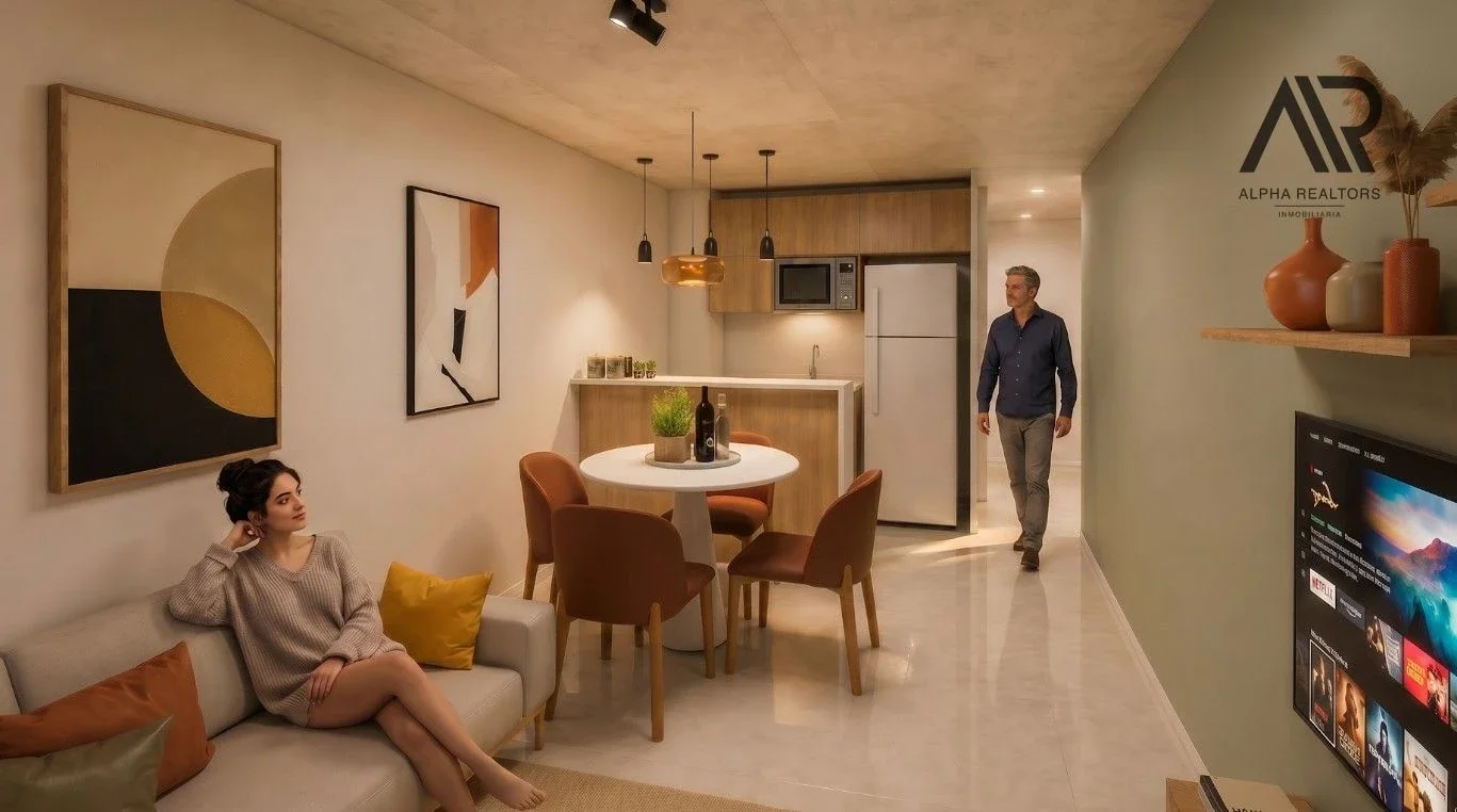 Apartamento de 1 dormitorio, al frente, con patio en Pocitos. Entrega: 2028 - Imagen 3