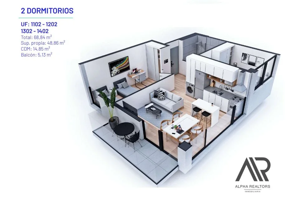 Apartamentos en Pozo en Venta en La Blanqueada/Parque Batlle Mono con patio! - Imagen 5