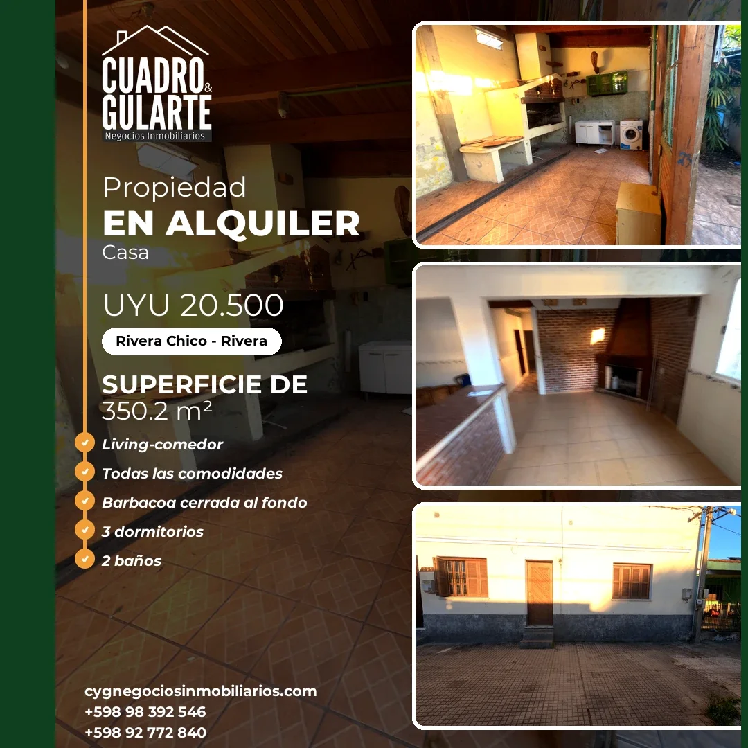 Casa en alquiler en Rivera Chico - Imagen 1