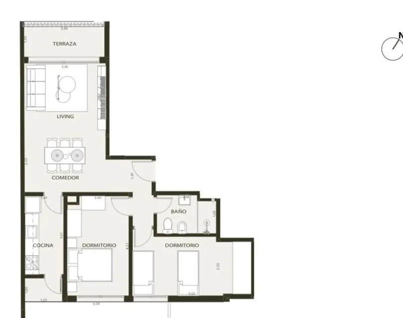 Venta Apartamento 2 Dormitorios Centro - Imagen 3