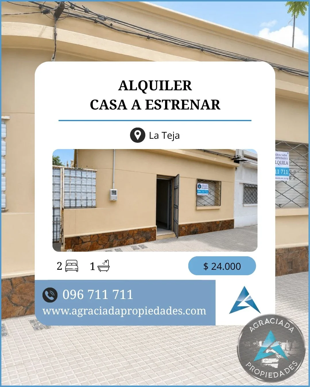 Casa en alquiler en La Teja - Imagen 1