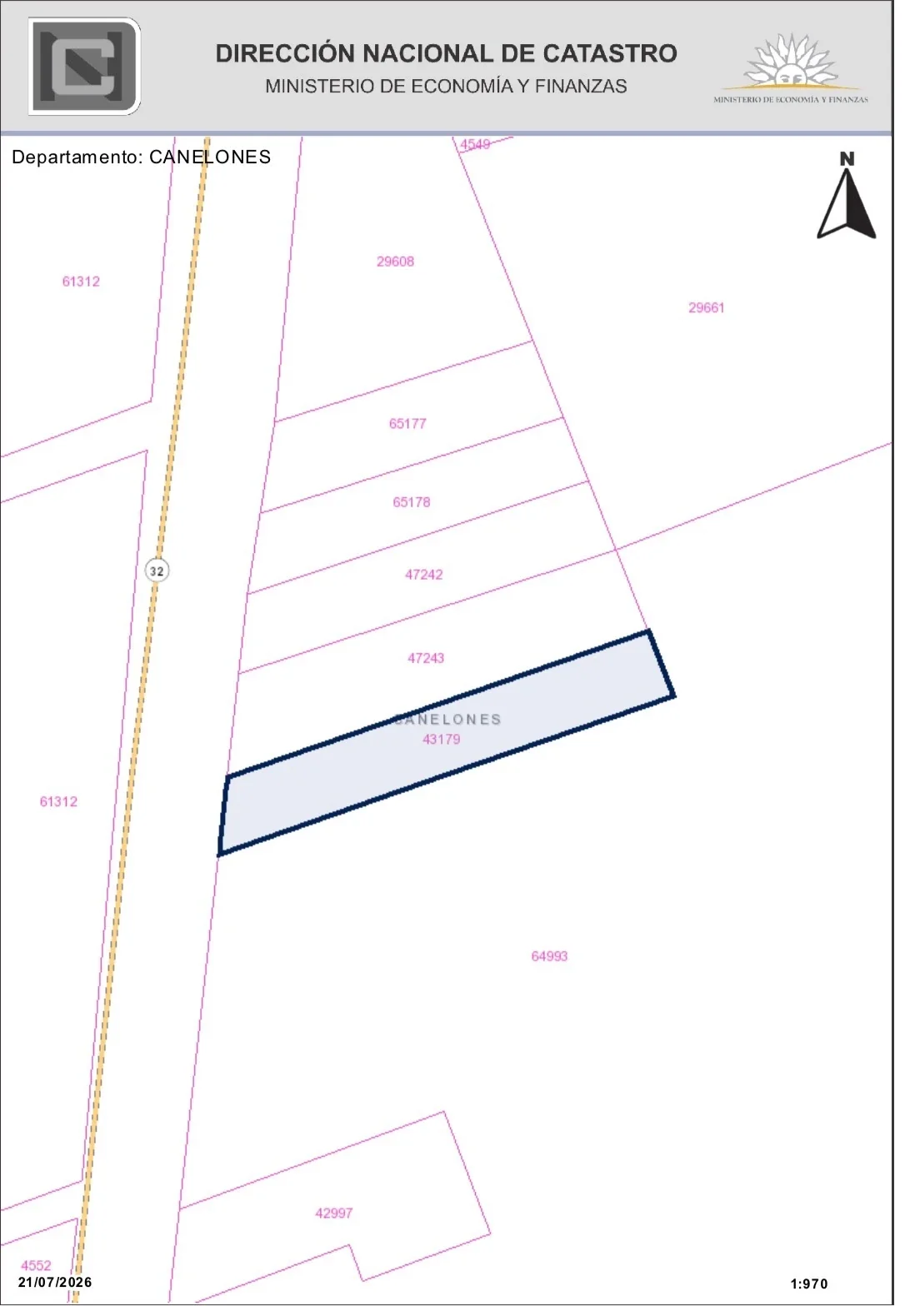 Terreno en venta de 1399m2 ubicado en Canelon Chico - Imagen 1