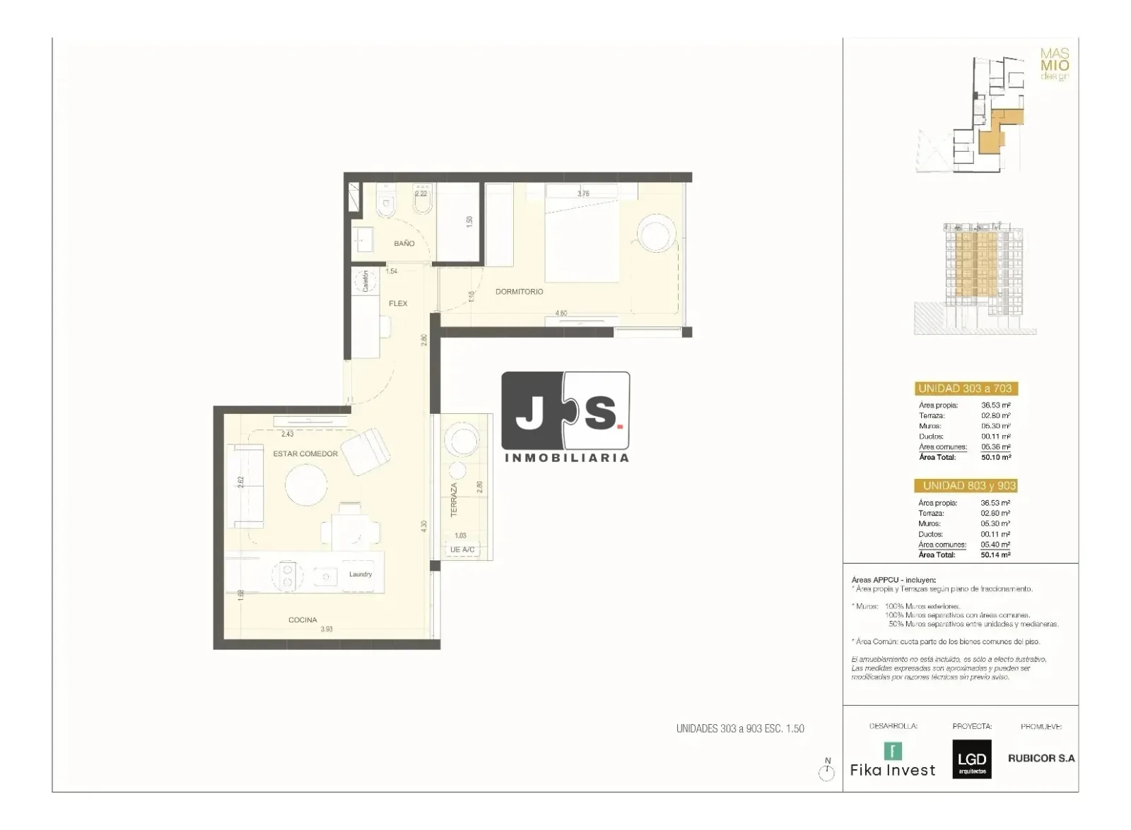 Apartamento en alquiler en Cordón - Imagen 2