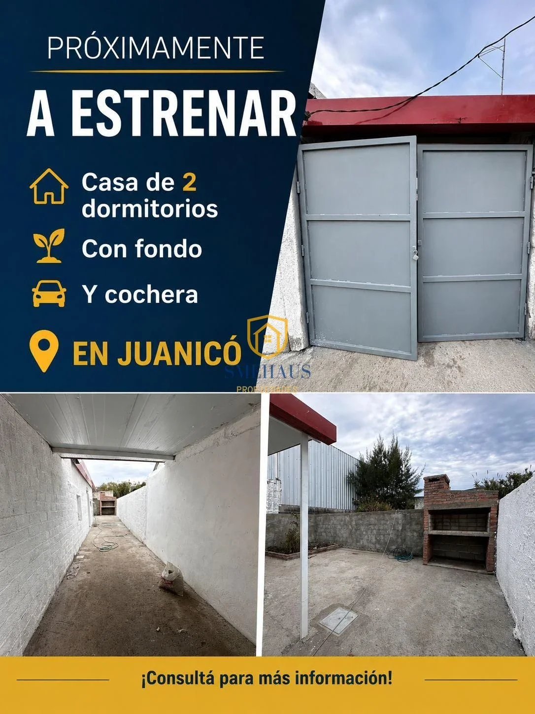 Casa en alquiler 2 dormitorios  c/ cochera en Juanicó - Imagen 4