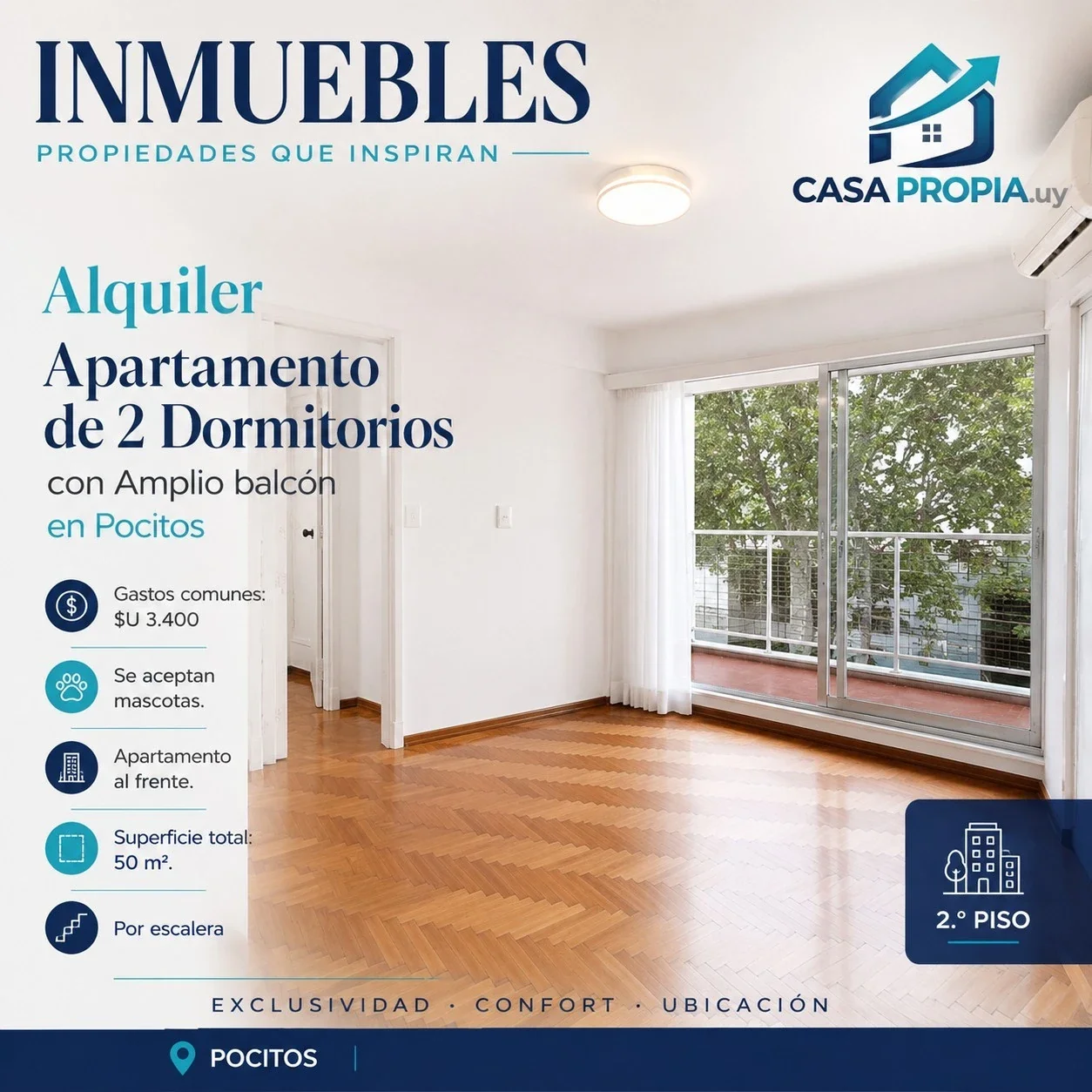 Apartamento en alquiler en Pocitos - Imagen 1