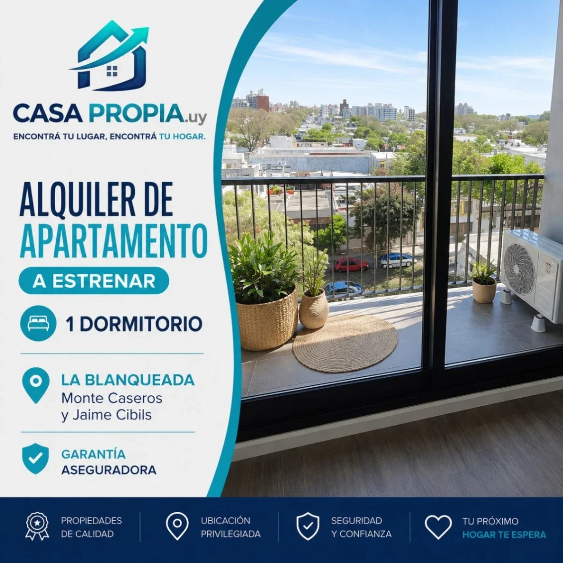 Apartamento en alquiler en La Blanqueada - Imagen 1
