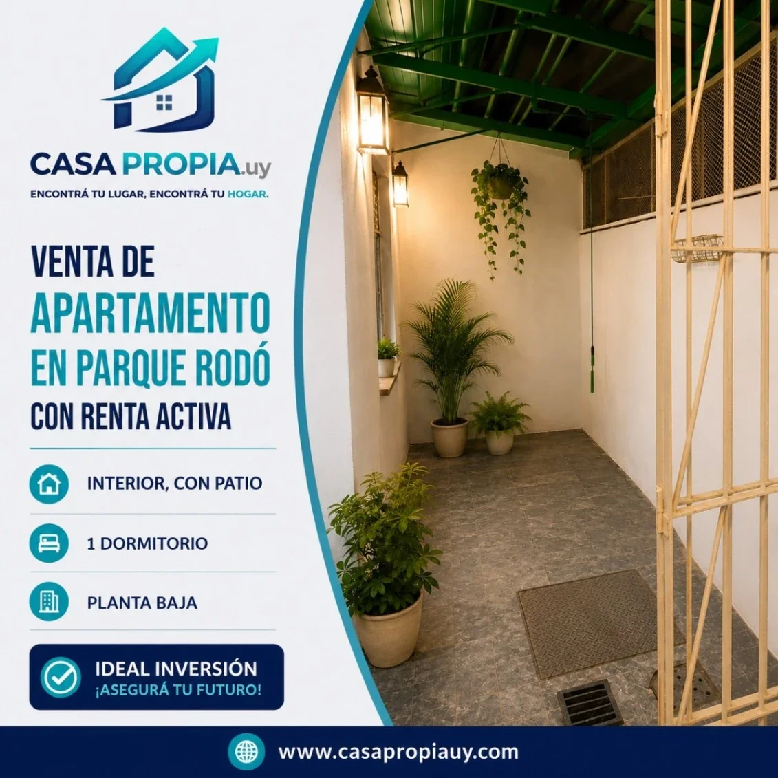 Apartamento en venta en Parque Rodó - Imagen 1
