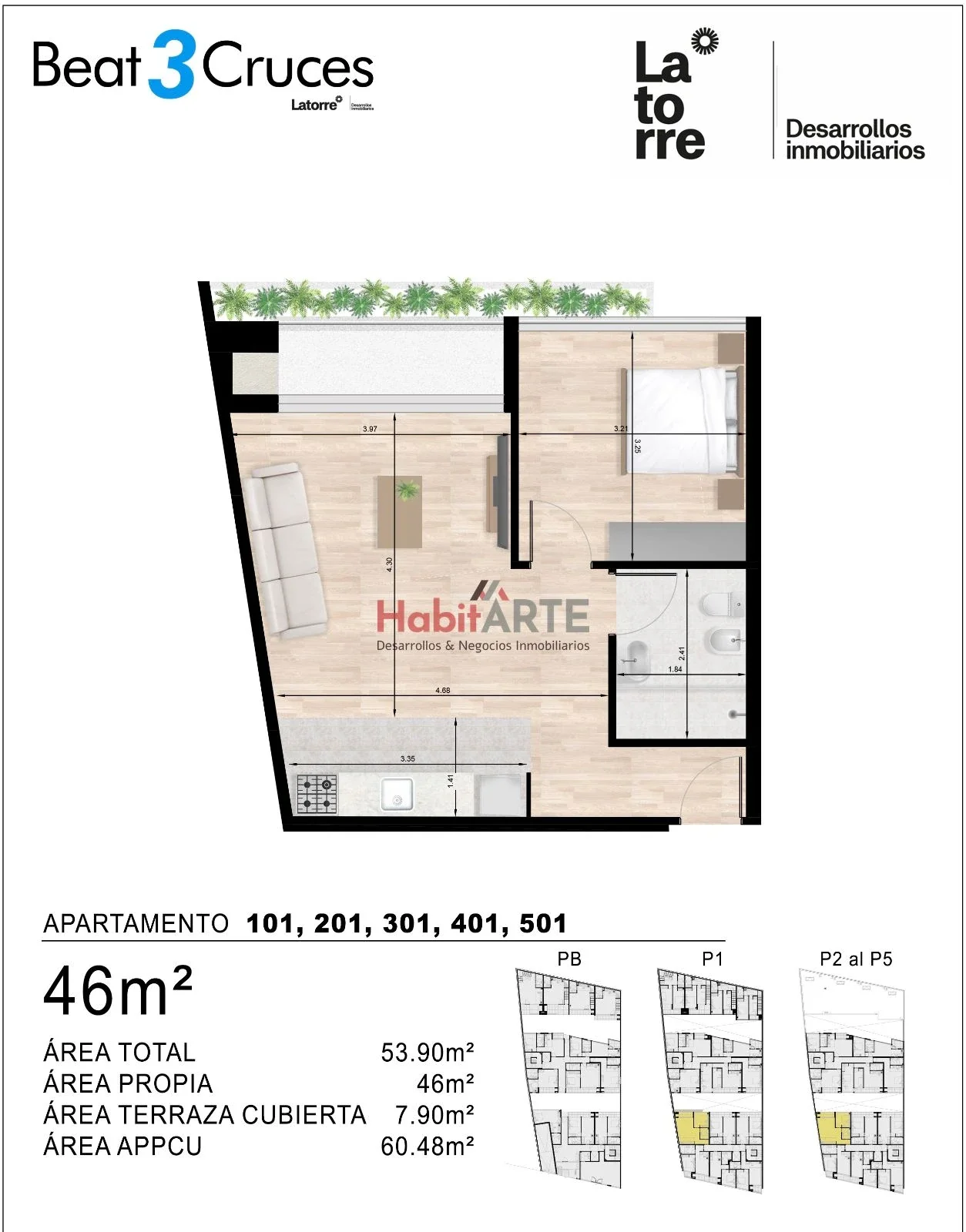Apartamento en venta en La Comercial - Imagen 3