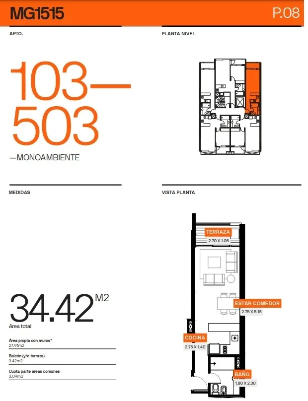 Apartamento en venta en Cordón - Imagen 2