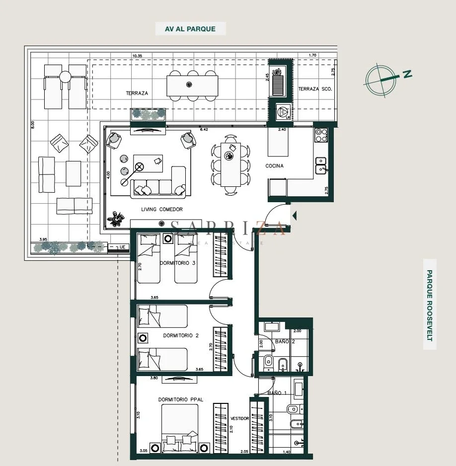 Apartamento en venta 3 dormitorios c/ terraza en Ciudad de la costa, GROU Bosque - Imagen 3