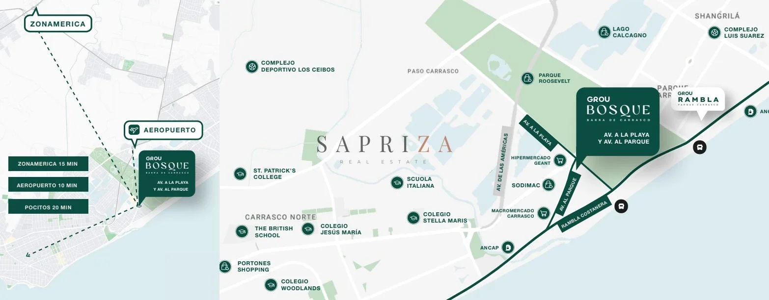 Apartamento en venta 3 dormitorios c/ terraza en Ciudad de la costa, GROU Bosque - Imagen 4