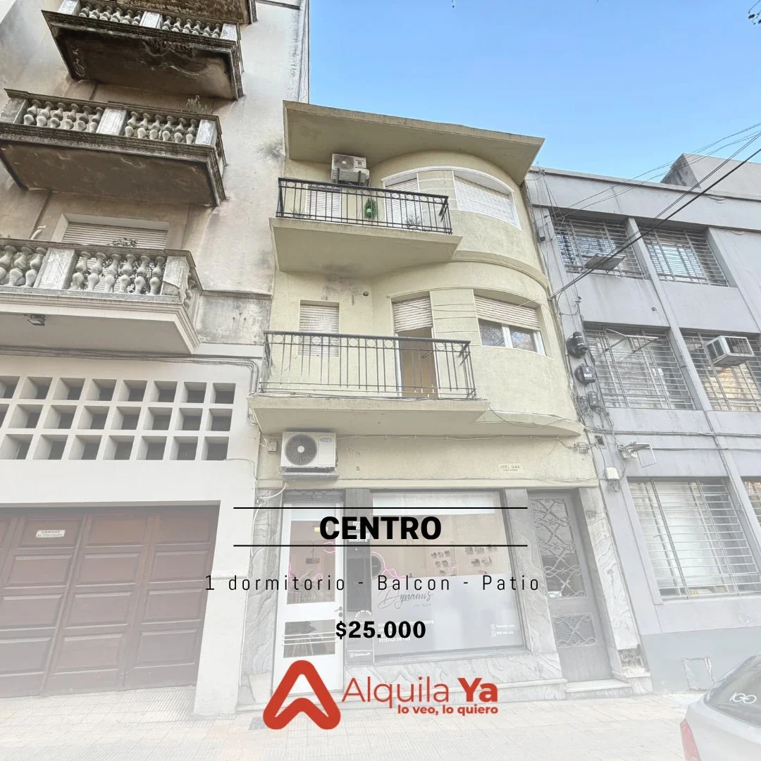 Alquiler Apartamento 1 Dormitorio, con Patio Centro - Imagen 1