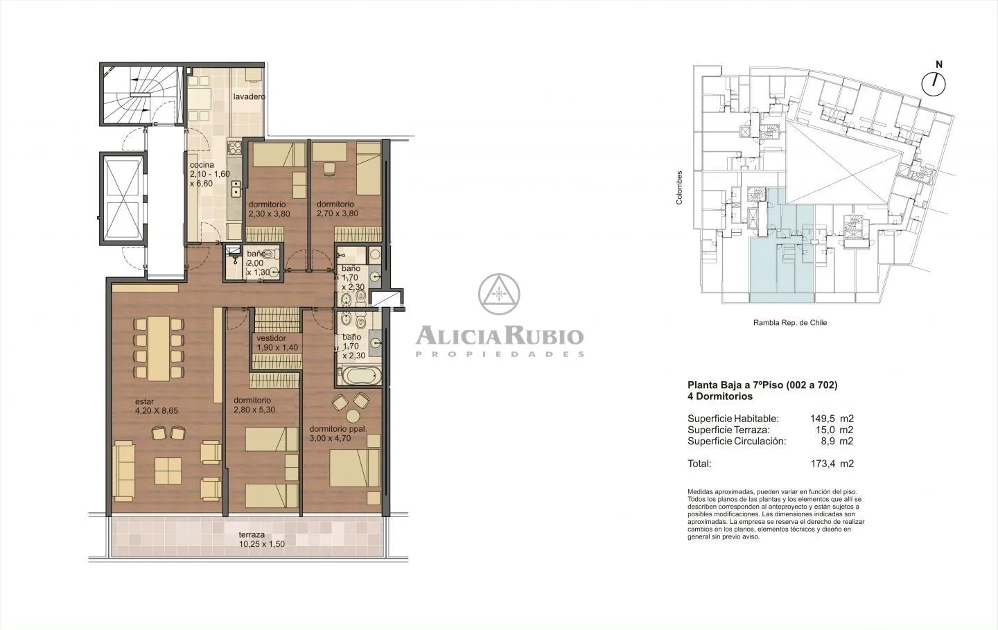 EDIFICIO AQUARIUS. RAMBLA MALVIN. CATEGORIA! 2 GJES INDEPENIENTES. AMENITIES. 4 DORM + 3 BAÑOS+BOX. - Imagen 4