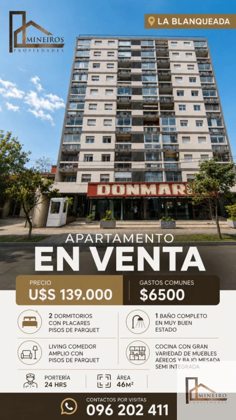 Apartamento en venta en La Blanqueada - Imagen 1