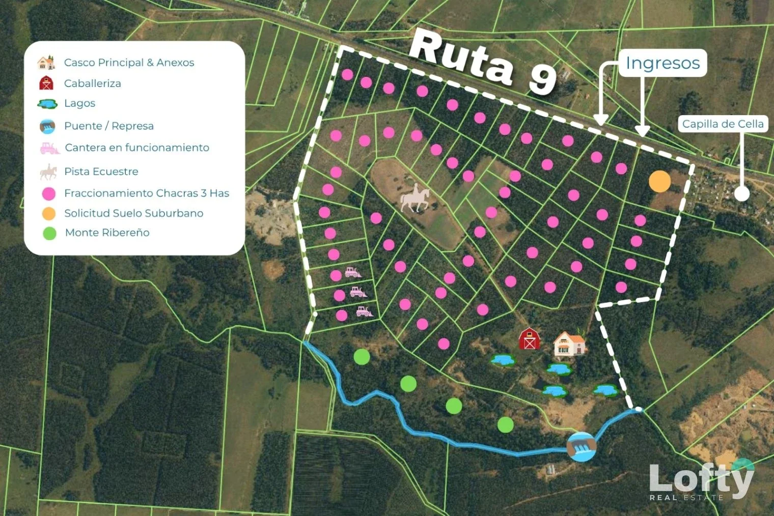 Campo en Venta de 487 has. en Canelones, Capilla De Cella sobre Ruta 9 - Imagen 5