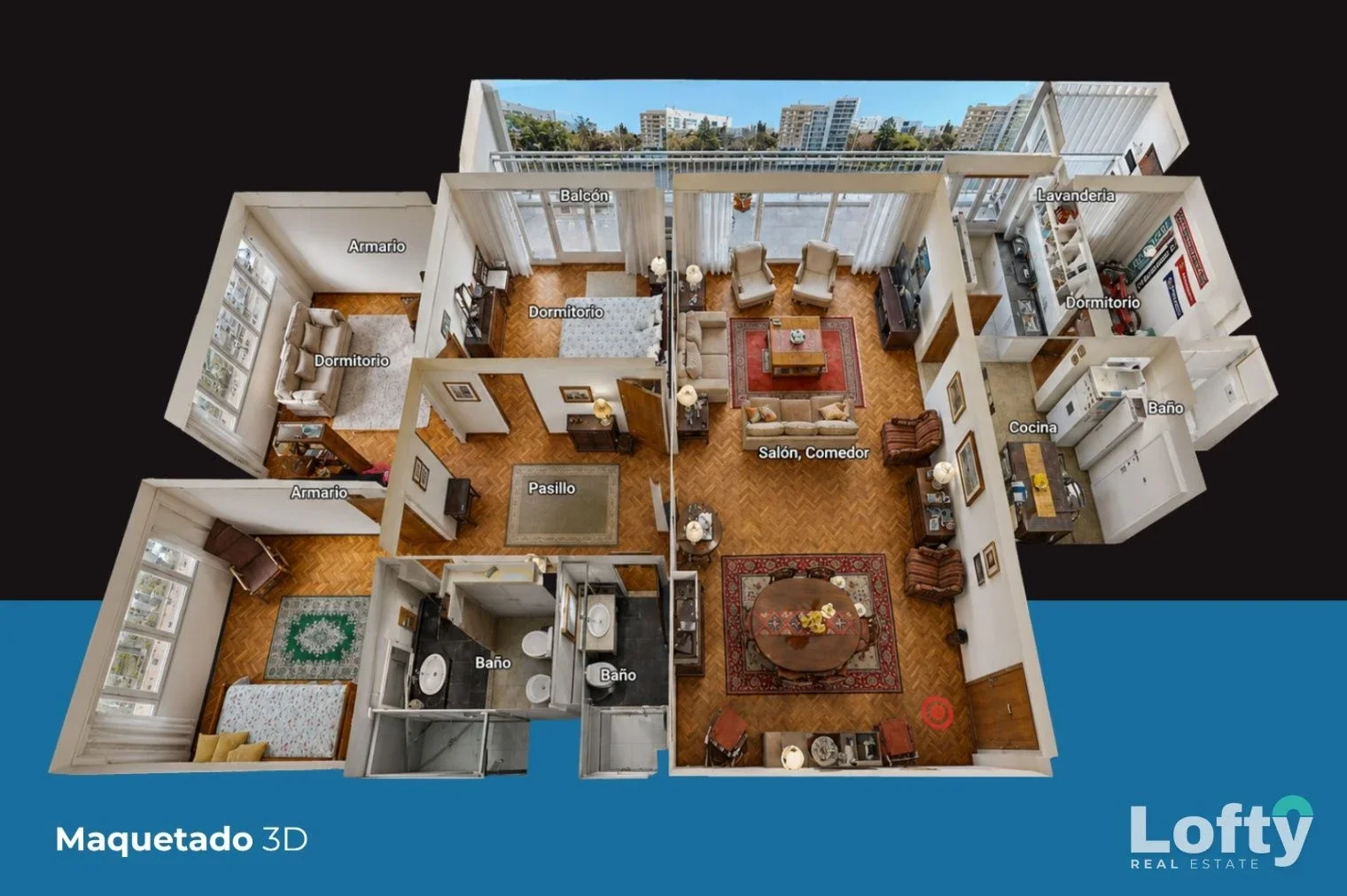 Apartamento en venta en Punta Carretas 3 Dormitorios y Terraza prox. Rambla - Imagen 4