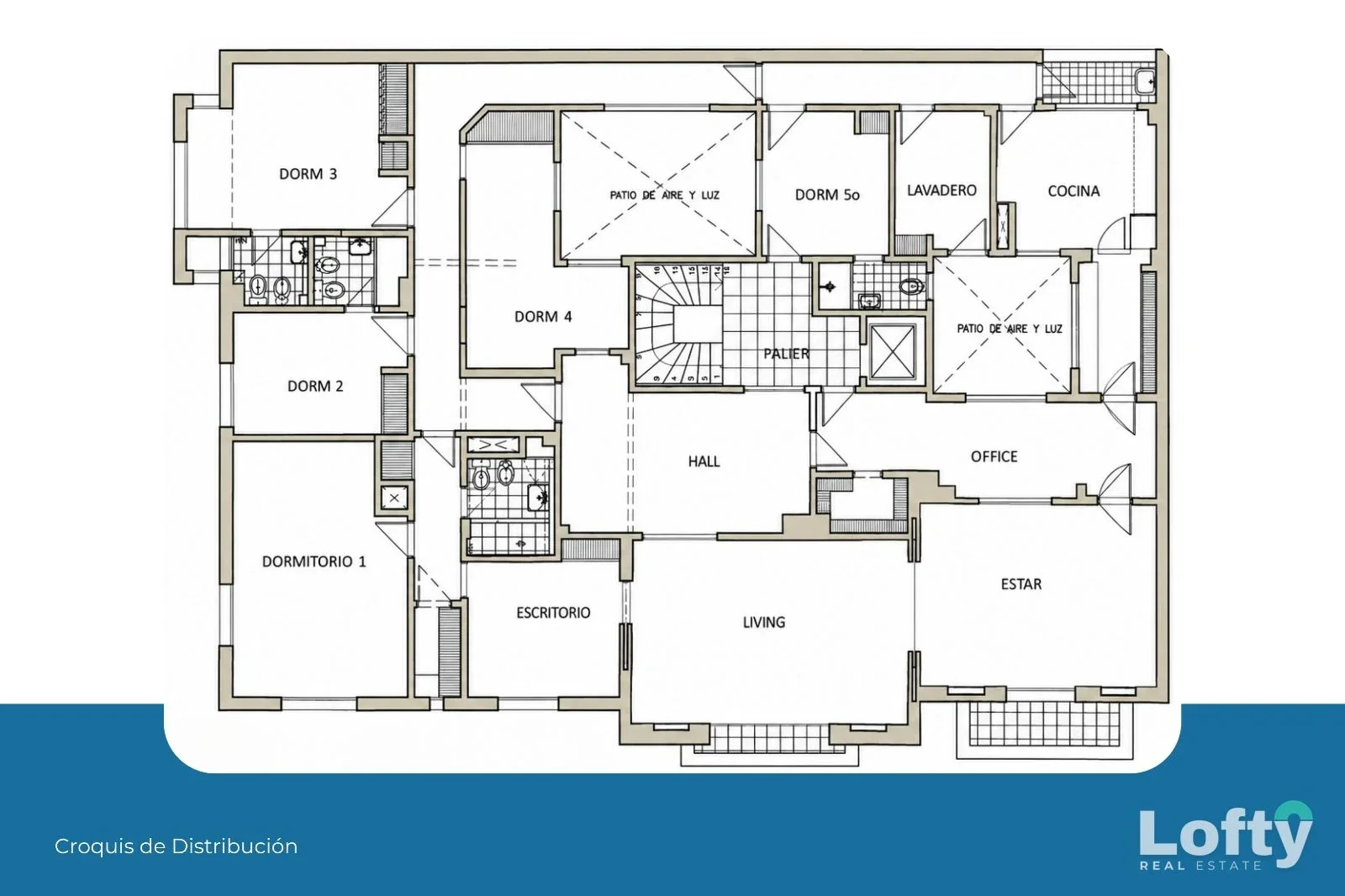 Apartamento en Venta 4 Dormitorios y Servicio en Centro Barrio Sur con Garaje - Imagen 4