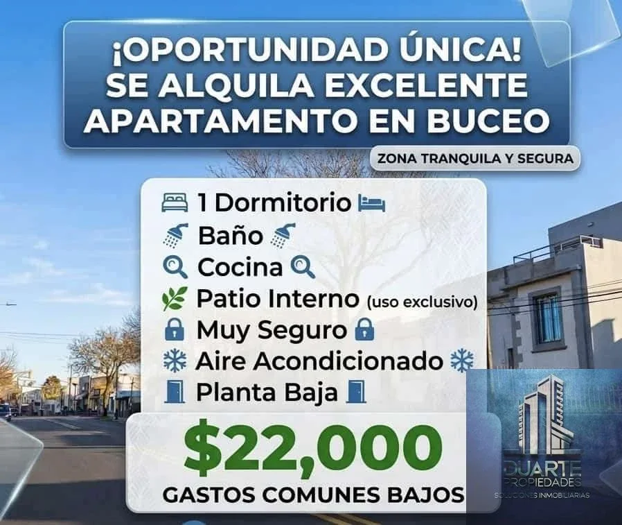 Apartamento en alquiler en Buceo - Imagen 1
