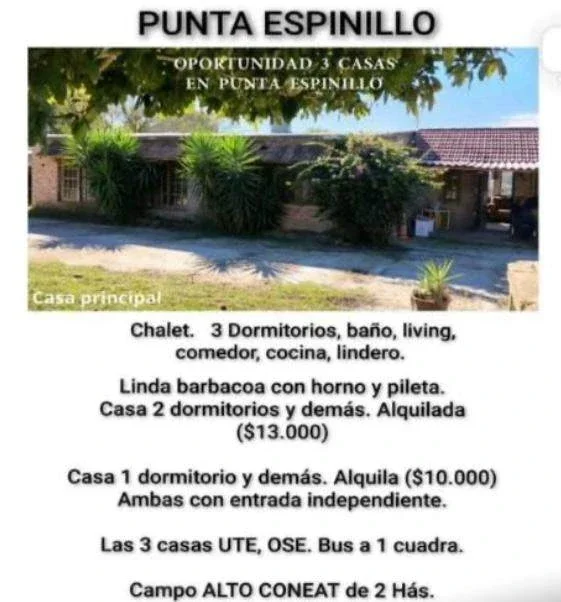 Casa en venta en Punta Espinillo - Imagen 1